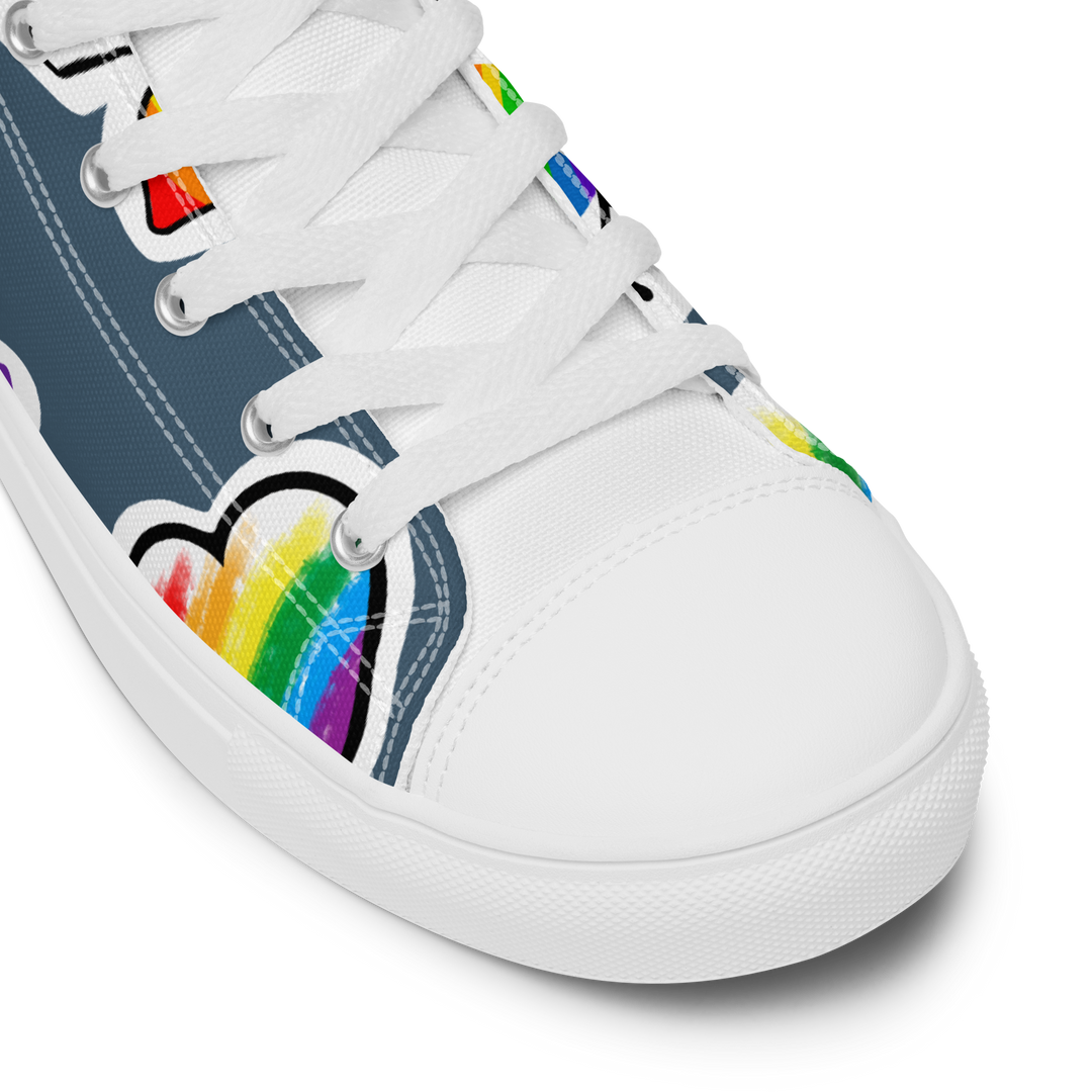 Sneakers alte in tela da donna ARCOBALENO - Gufetto Brand