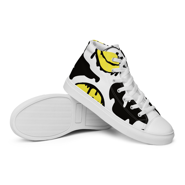 Sneakers alte in tela da donna SMILE FACE - Gufetto Brand