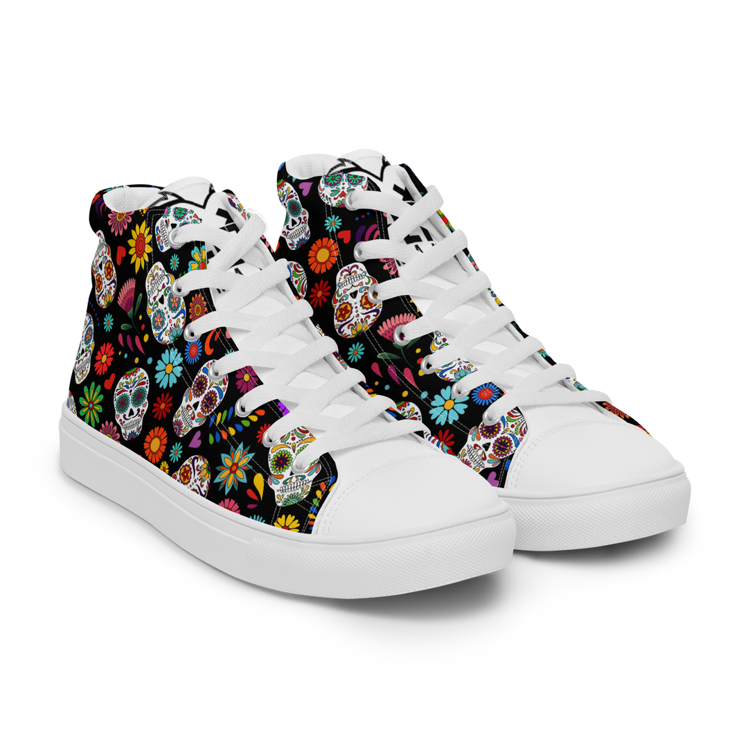 Sneakers alte in tela da donna SKULL EDITION - Gufetto Brand