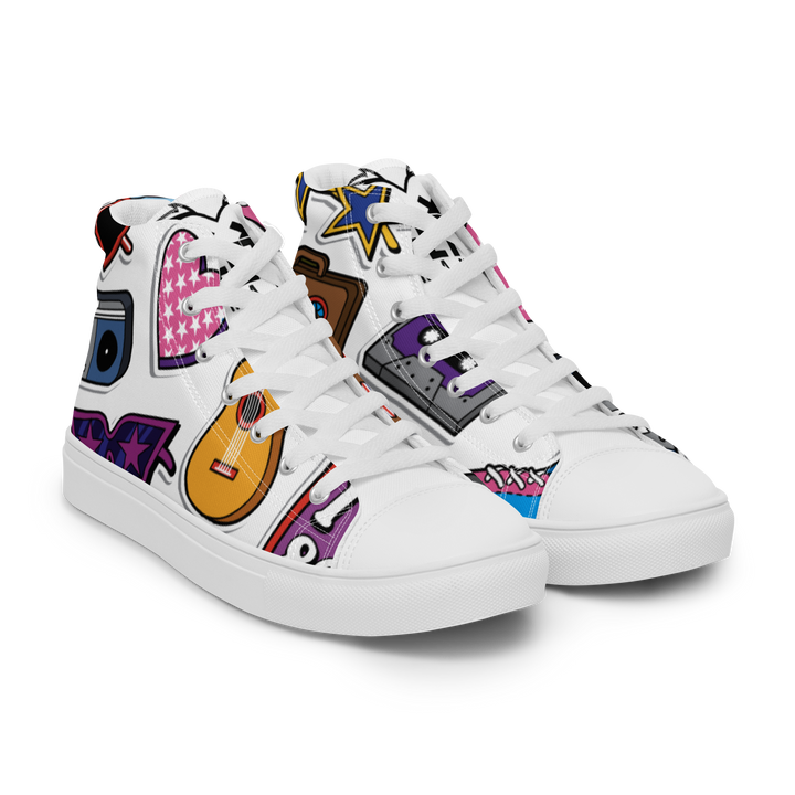 Sneakers alte in tela da donna 80/90 - Gufetto Brand