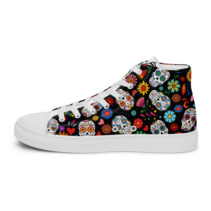 Sneakers alte in tela da donna SKULL EDITION - Gufetto Brand