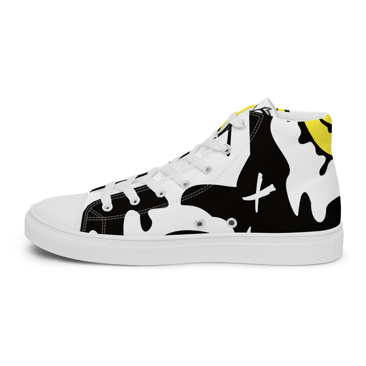 Sneakers alte in tela da donna SMILE FACE - Gufetto Brand