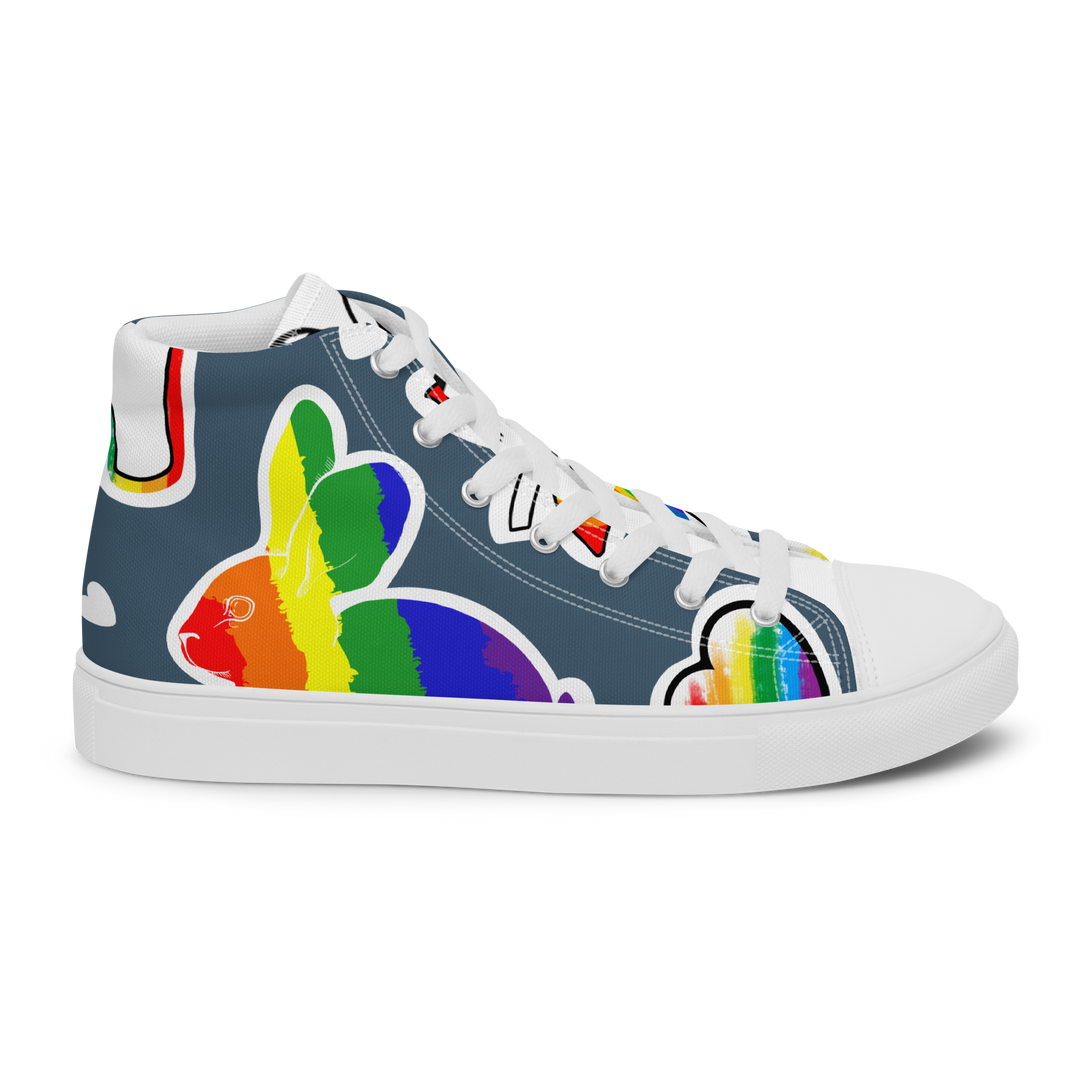 Sneakers alte in tela da donna ARCOBALENO - Gufetto Brand