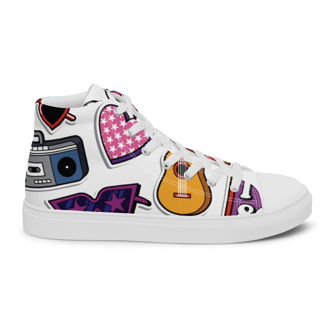 Sneakers alte in tela da donna 80/90 - Gufetto Brand