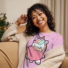 T-shirt fit donna Unicorn Cuore - Gufetto Brand