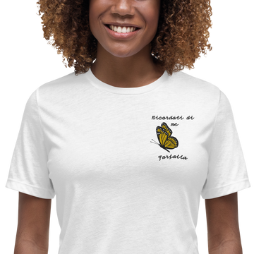 T-shirt Ricamata Donna Ricordati di Me Farfalla