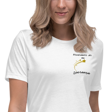 T-shirt Ricamata Donna Ricordati di Me Stella
