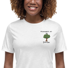 T-shirt Ricamata Donna Ricordati di Me Albero - Gufetto Brand