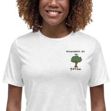 T-shirt Ricamata Donna Ricordati di Me Albero