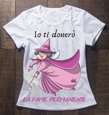 T-shirt Donna Le Fatine Ignoranti Fame Permanente ( F5298420 )