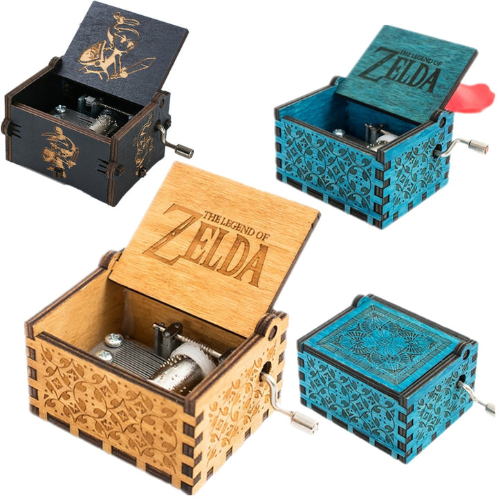 Tema Game Link Inciso a mano Carillon in legno Artigianato Cosplay - Gufetto Brand