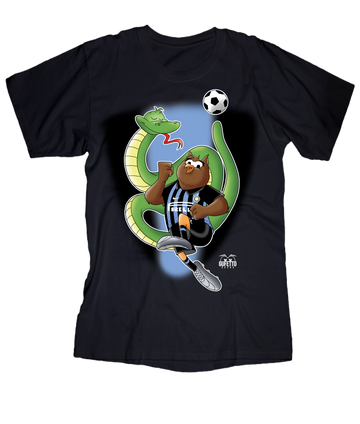 T-shirt Uomo Soccer Gufetto NeroBlu