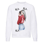 Felpa Classic Donna BLA ( T932 ) - Gufetto Brand