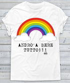 T-shirt Donna Andrò a Bere Tutto ( K951 ) - Gufetto Brand