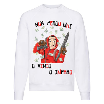 Felpa Classic Uomo Donna Non Perdo ( U742 )