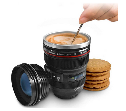 Tazza Viaggio caffè Obiettivo Camera