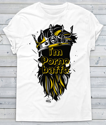T-shirt Uomo Porno Baffo
