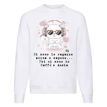 Felpa Classic Donna Caffè e Ansia ( J961 )