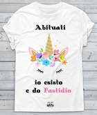 T-shirt Donna Abituati Unicorn - Gufetto Brand