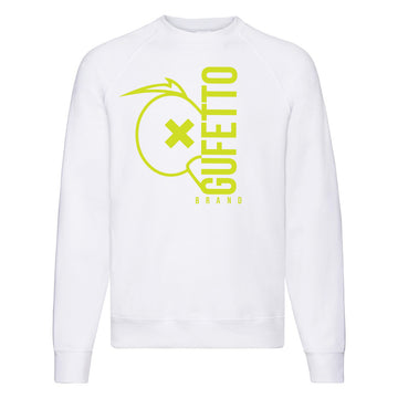 Felpa donna Gufetto Brand Fluo Gialla
