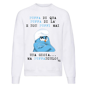 Felpa Classic Uomo Donna Puffanculo ( T378 )
