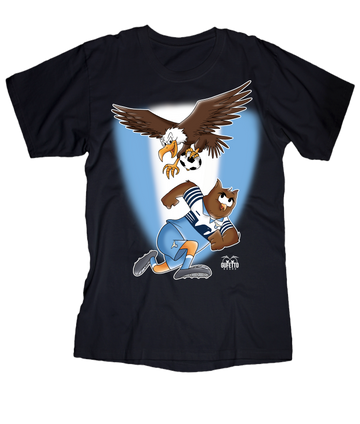 T-shirt Uomo Soccer Gufetto BiancoCeleste