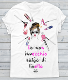 T-shirt Donna Non invecchio salgo di Livello - Gufetto Brand