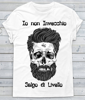 T-shirt Uomo Io non Invecchio Skull
