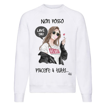 Felpa Classic Donna Non posso piacere ( X294 )