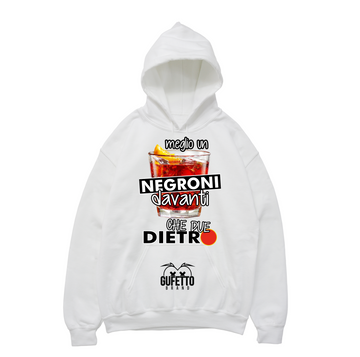 Felpa uomo Meglio un Negroni