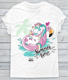 T-shirt Donna Summer time Unicorn - Gufetto Brand