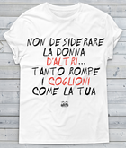 T-shirt Donna Non desiderare - Gufetto Brand