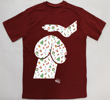 T-shirt Donna Bordeaux IL MIO CAXXO DI NATALE ( R80314 )