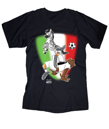 T-shirt Uomo Soccer Gufetto BiancoNero