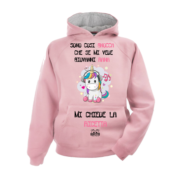 Felpa donna Unicorn Sono così Gnocca