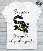 T-shirt Donna Zodiac Scorpione Outlet - Gufetto Brand