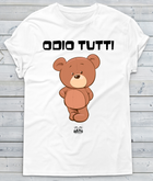 T-shirt Donna Baby Bear Odio tutti - Gufetto Brand