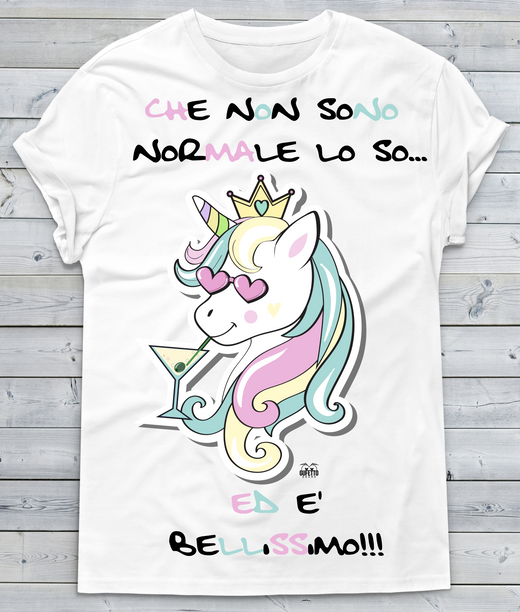 T-shirt Donna Che non sono Normale... Unicorn - Gufetto Brand