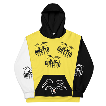 Felpa con cappuccio Uomo/Donna Yellow Gufetto Brand