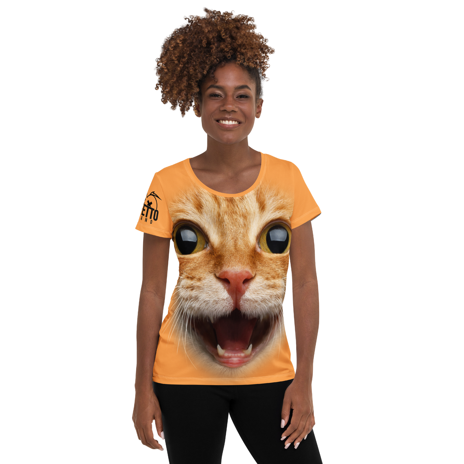 Maglietta sportiva donna Gatto Ginger - Gufetto Brand