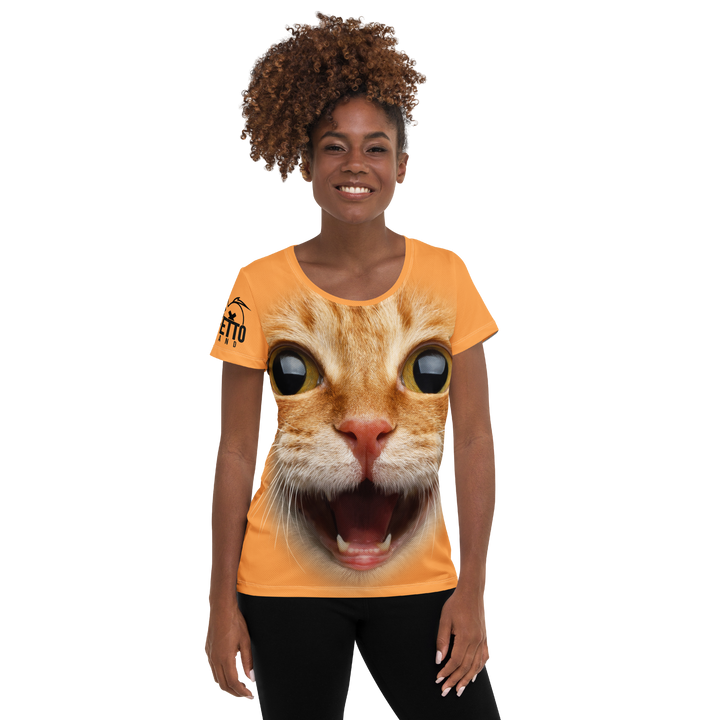 Maglietta sportiva donna Gatto Ginger - Gufetto Brand