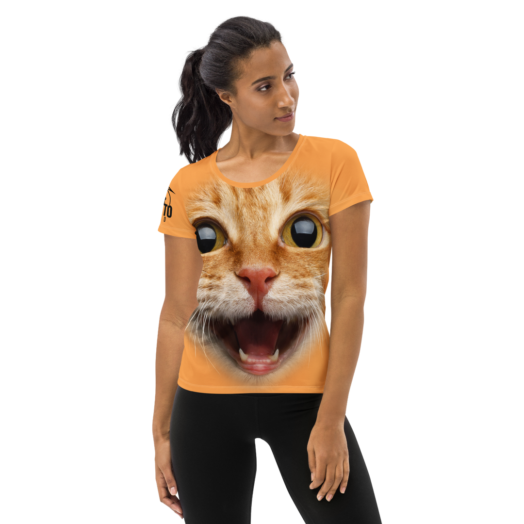 Maglietta sportiva donna Gatto Ginger - Gufetto Brand