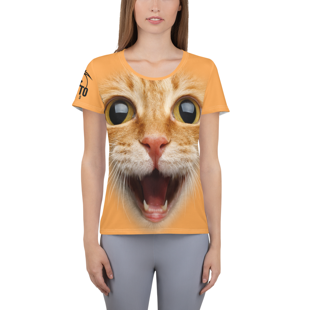 Maglietta sportiva donna Gatto Ginger - Gufetto Brand