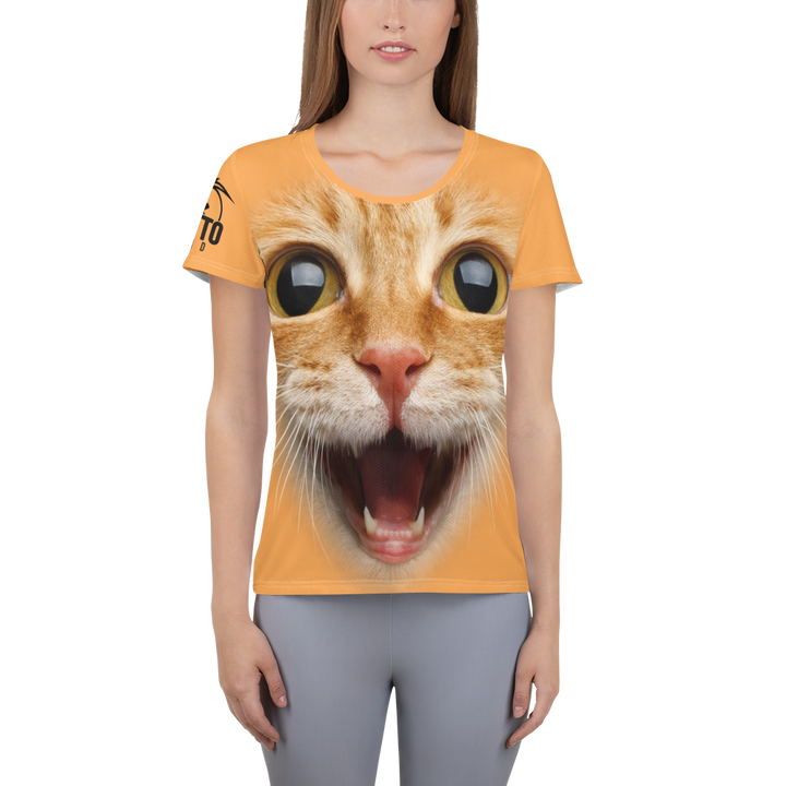 Maglietta sportiva donna Gatto Ginger - Gufetto Brand