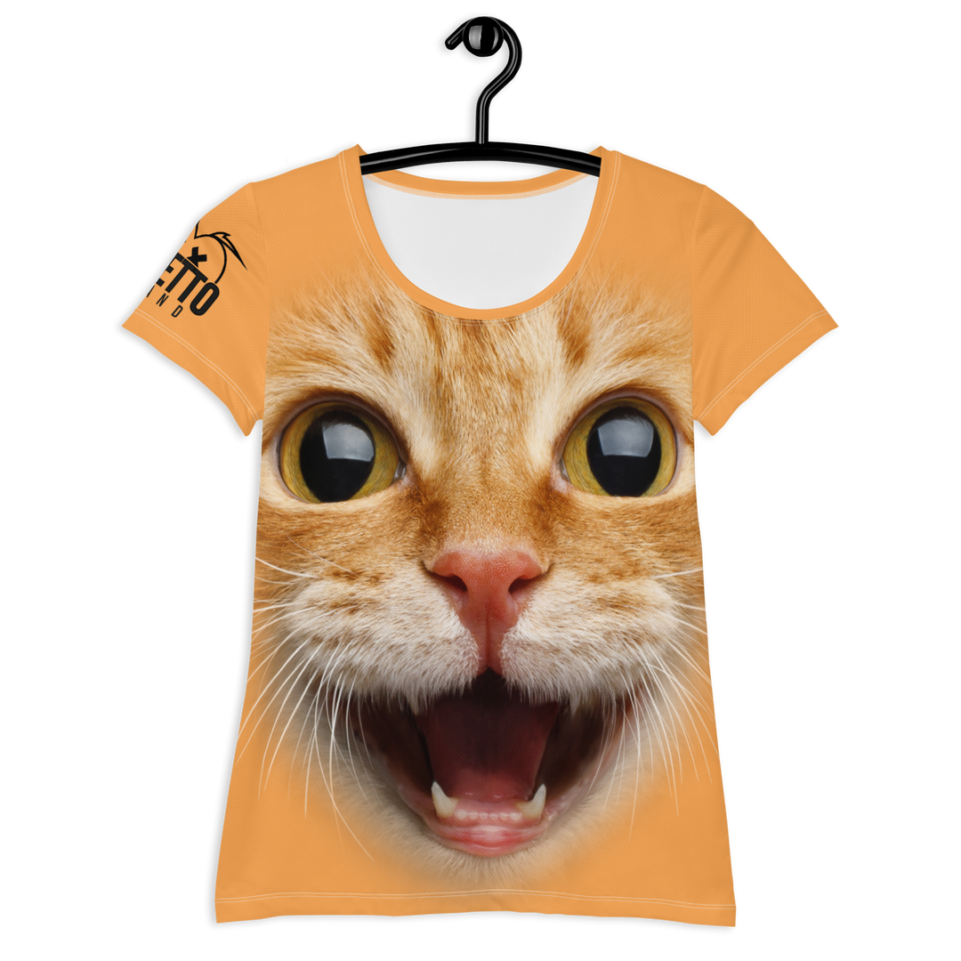 Maglietta sportiva donna Gatto Ginger - Gufetto Brand