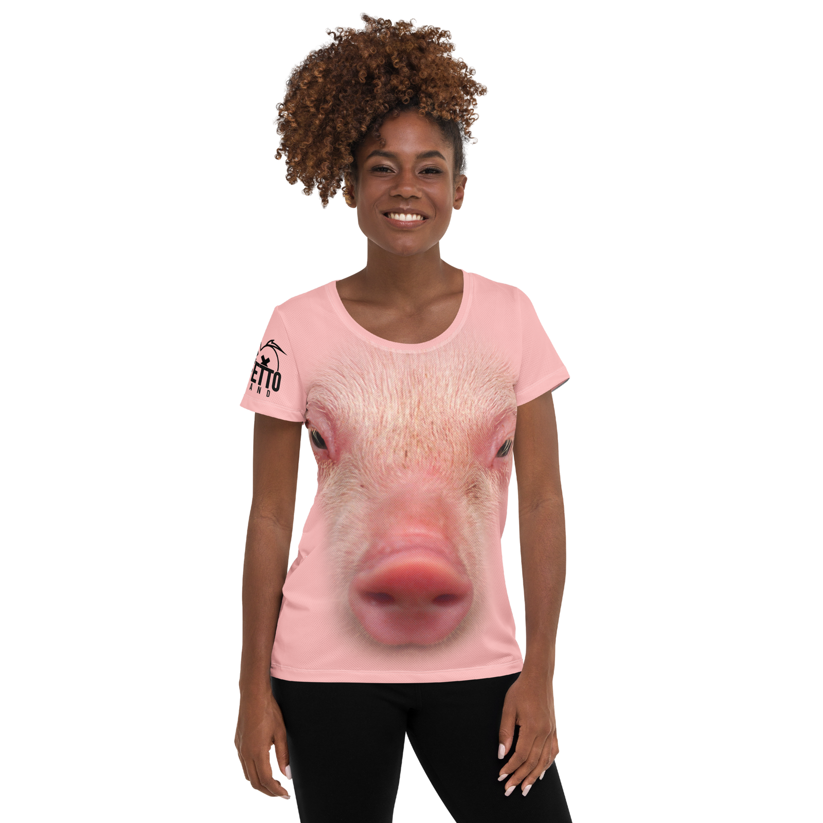 Maglietta sportiva donna PIG - Gufetto Brand