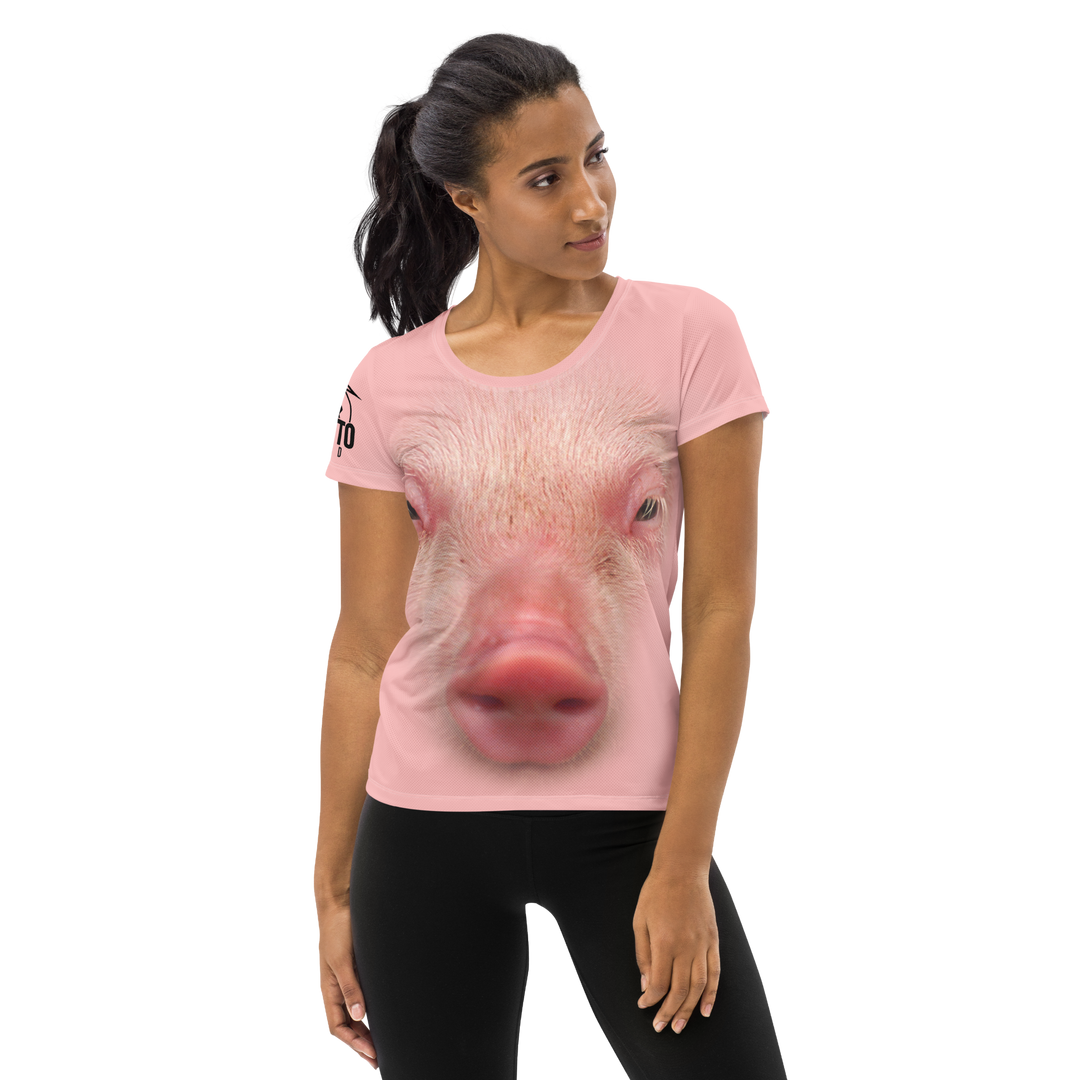 Maglietta sportiva donna PIG - Gufetto Brand