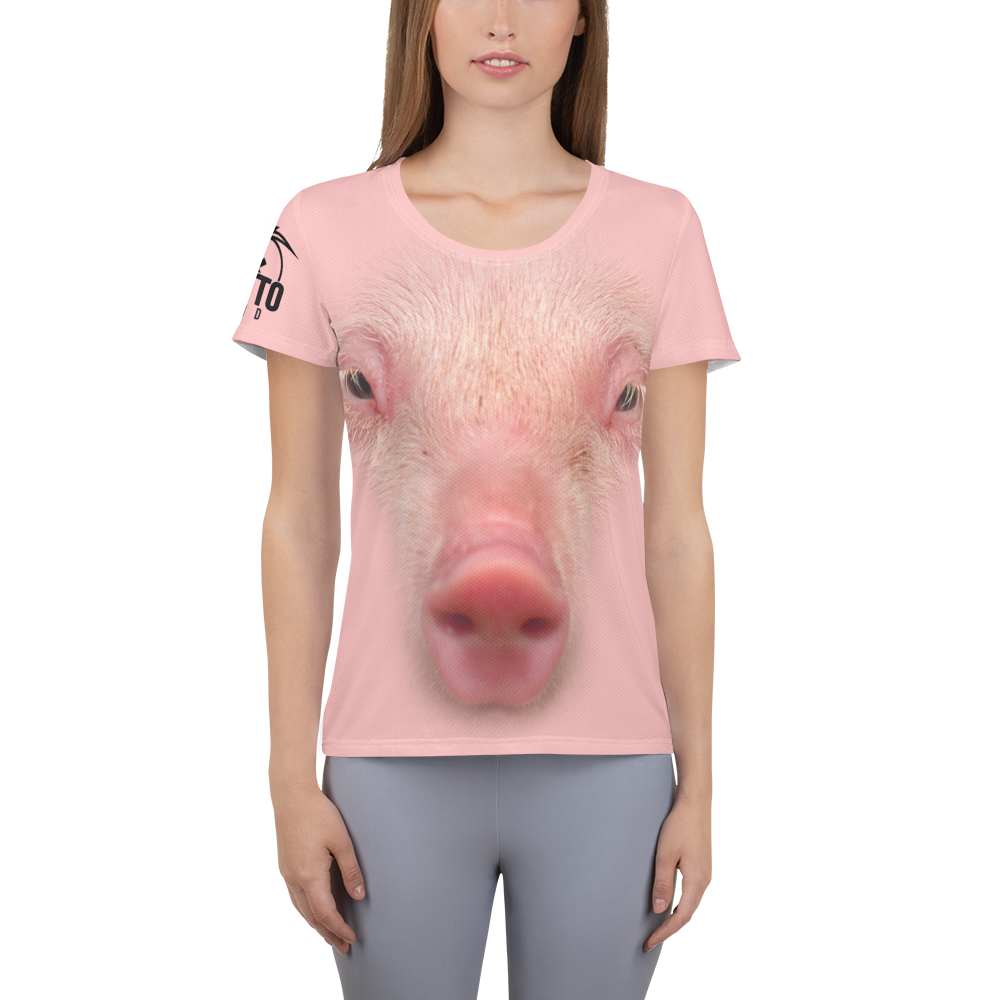 Maglietta sportiva donna PIG - Gufetto Brand