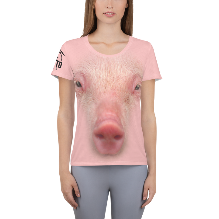 Maglietta sportiva donna PIG - Gufetto Brand