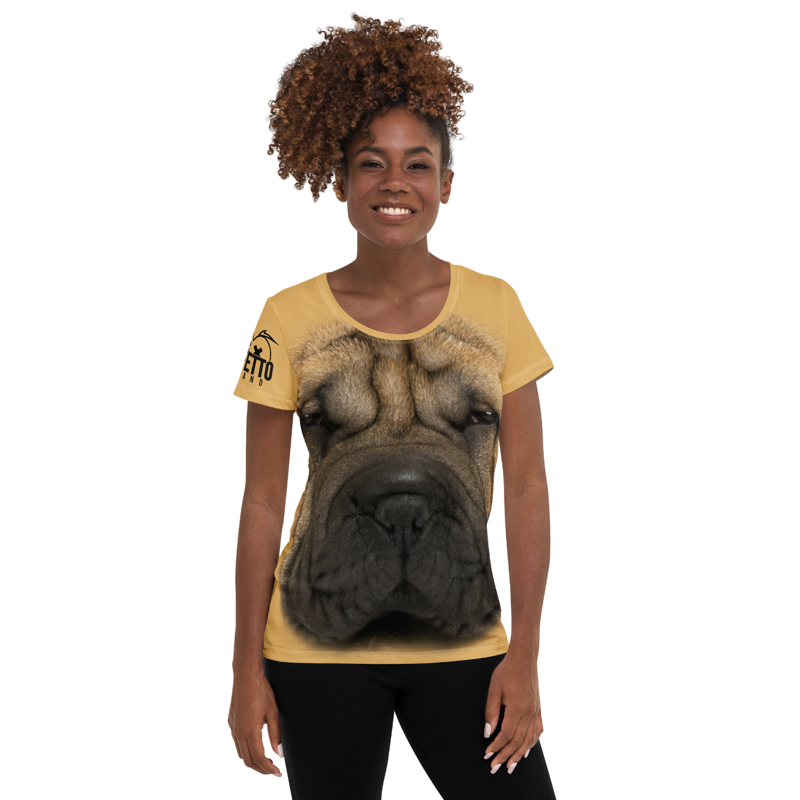 Maglietta sportiva donna Sharpei - Gufetto Brand
